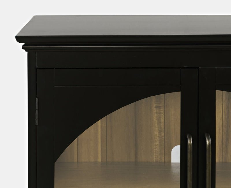 Twyla Solid Wood Accent Cabinet - Black