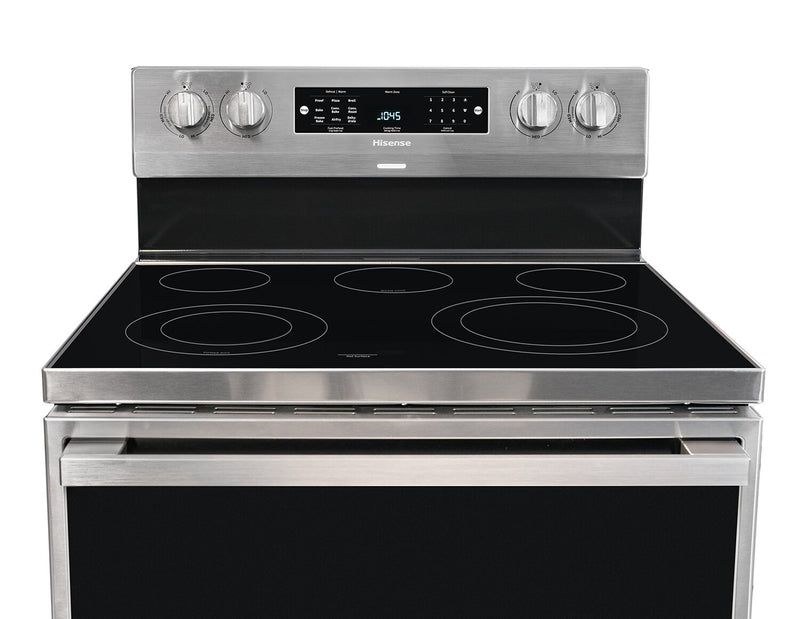 Hisense 30\" 5.8 Cu. Ft. 5-Element Electric Range with True Convection - Stainless Steel - HBE3502CAS