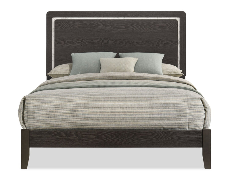 Sable Full Bed - Dark Grey