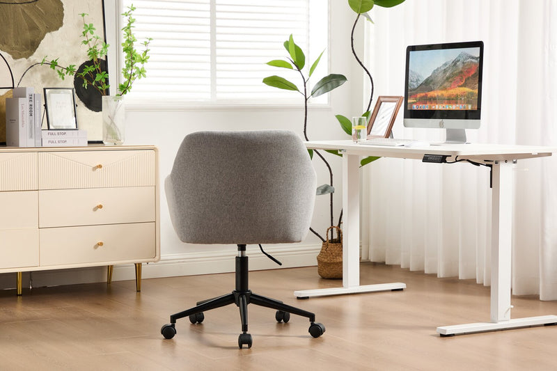Stevie 23\" Swivel Office Chair with Adjustable Height – Grey 