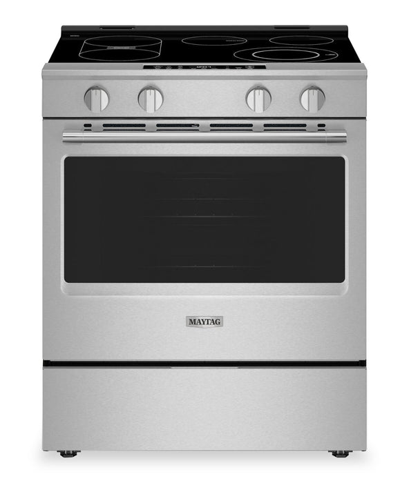 Maytag 30\" 5.3 Cu. Ft. Slide-In Electric Range with No Preheat Air Fry - Stainless Steel - YMSES7030SZ