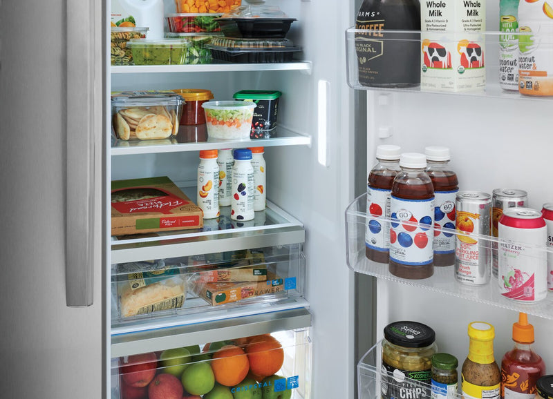 Frigidaire Gallery 36\" 26 Cu. Ft. Side-by-Side Refrigerator - Stainless Steel - GRSN2620AF