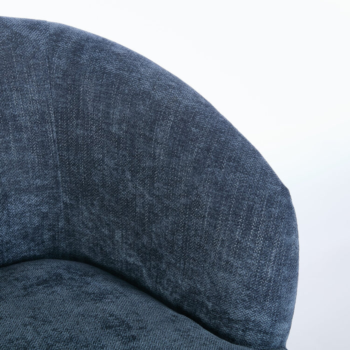 Nova 28.7\" Boucle Fabric Accent Chair - Blue