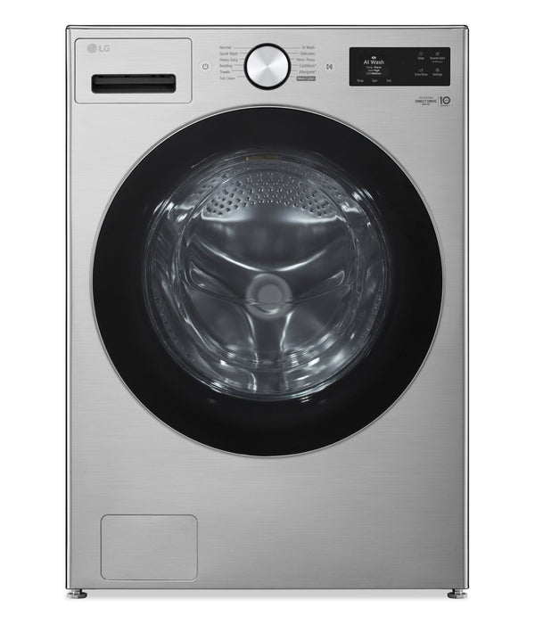 LG 5.2 Cu. Ft. Smart Front-Load High-Efficiency Steam Washer - Graphite Steel - WM5800HVA