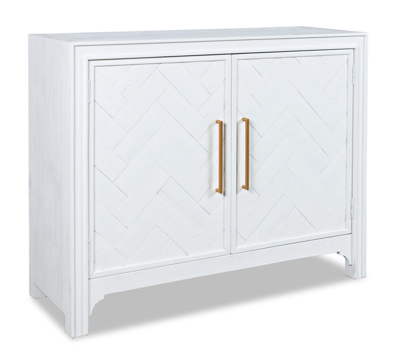 Keena Solid Wood Accent Cabinet - White