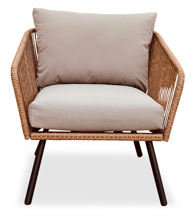 Porto 4-Piece Patio Conversation Set - Brown