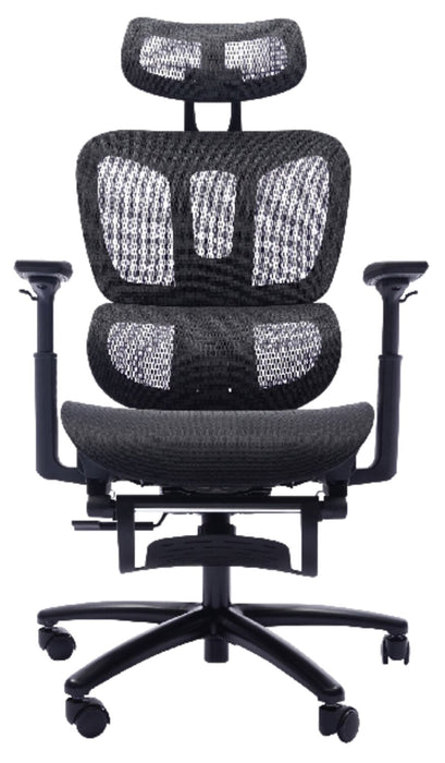 Sealy® Diego 26.3” Adjustable Office Chair with Mesh Padding & Footrest - Black
