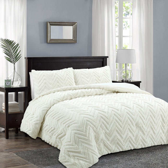 Tilda 3-Piece King Comforter Set - White  