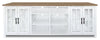 Wilder 68\" Modern TV Stand with Storage and Cable Management for TVs up to 100\" – Brown and White