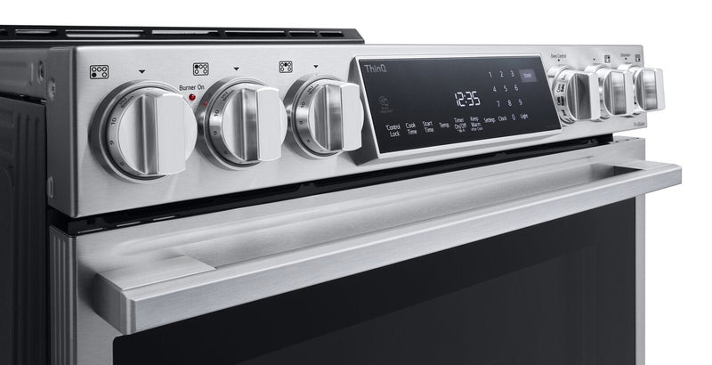 LG Studio 6.3 Cu. Ft. Smart Induction Range with Instaview & Air Fry - Smudge Proof Stainless Steel … 