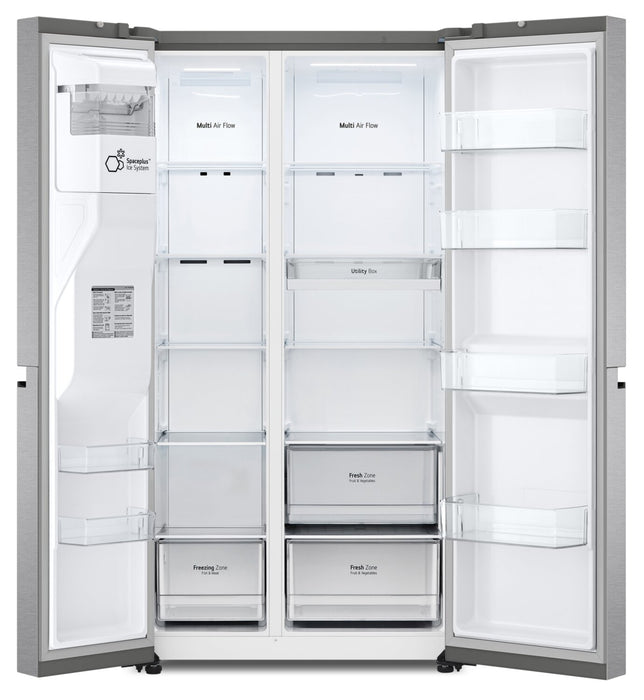 LG 36\" 23 Cu. Ft. Counter-Depth Side-by-Side Refrigerator with Ice and Water Dispenser - LS23C4230V