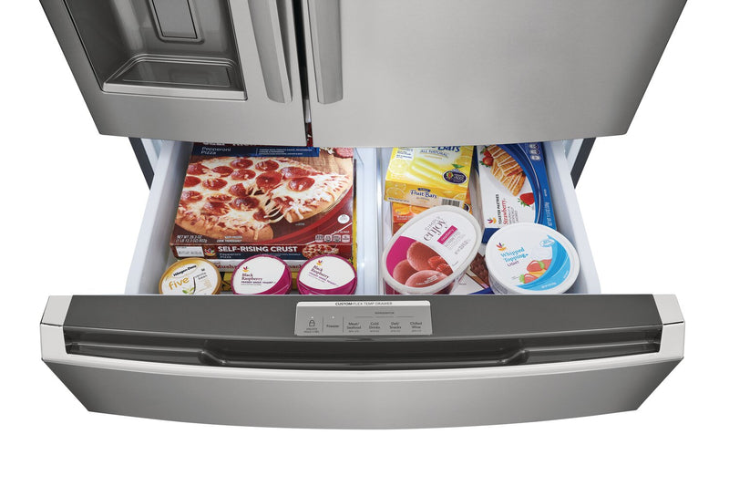 Frigidaire Gallery 36\" 21.5 Cu. Ft. Counter-Depth 4-Door French-Door Refrigerator - Smudge-Proof® … 