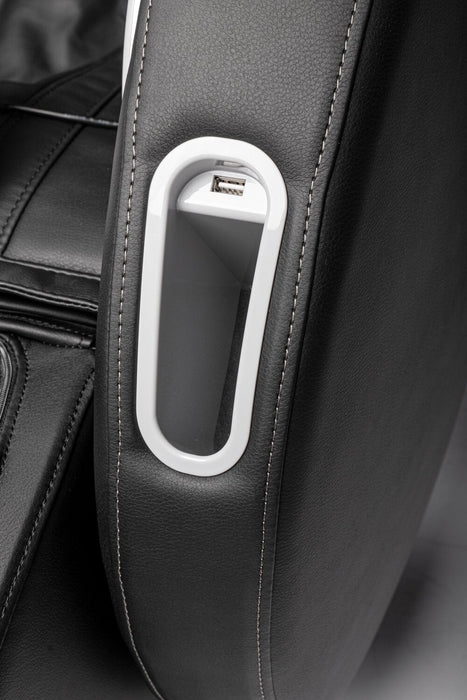 Panasonic Urban 29.5\" Leather-Look Fabric Massage Chair with Bluetooth and USB Port - Black 