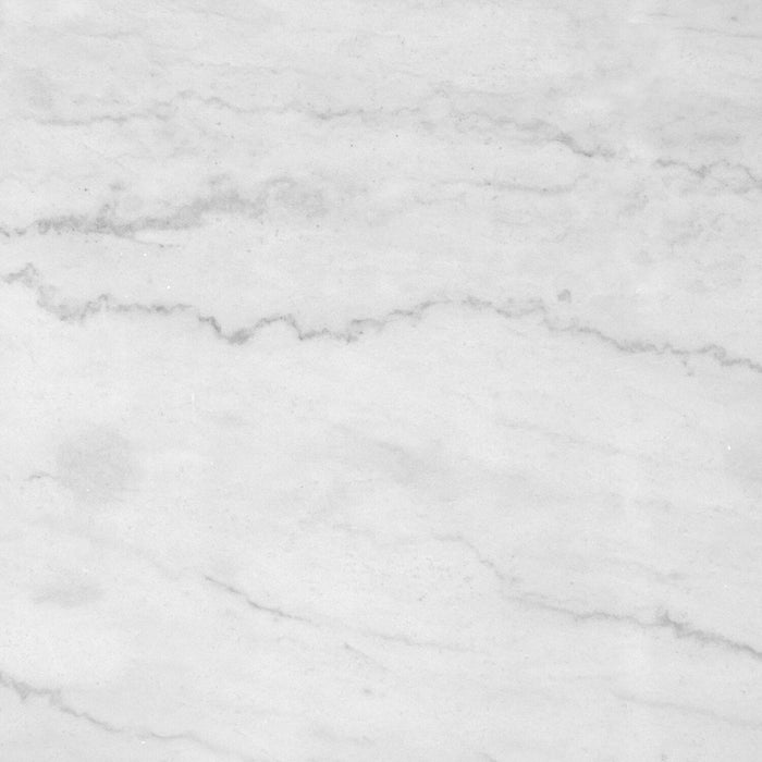 Sampson 34\" Modern Round Marble Coffee Table - White