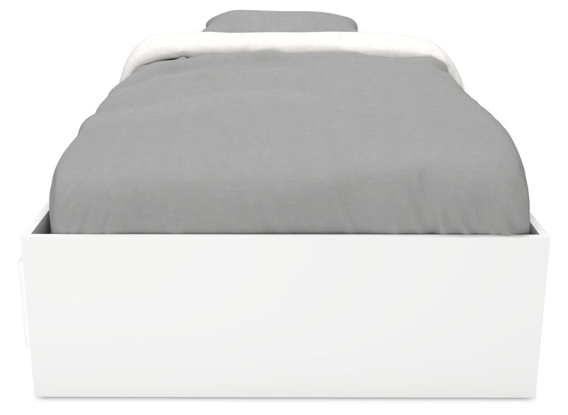 Riley Twin Mates Bed – White