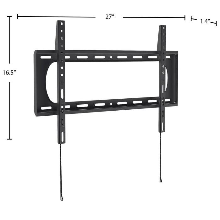 Seneca SDF61 Low Profile Fixed TV Wall Mount for 40\" - 90\" TVs – Black 