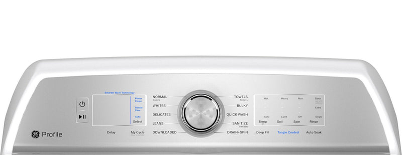 Profile 5.8 Cu. Ft. Top-Load Washer and 7.4 Cu. Ft. Electric Dryer - White  