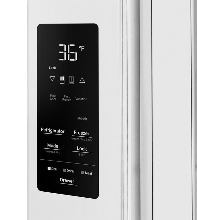 Whirlpool 36” 29 Cu. Ft. French Door Refrigerator - White - WRMF3536SW