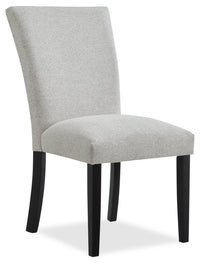Burk Dining Chair with Polyester Fabric - White 