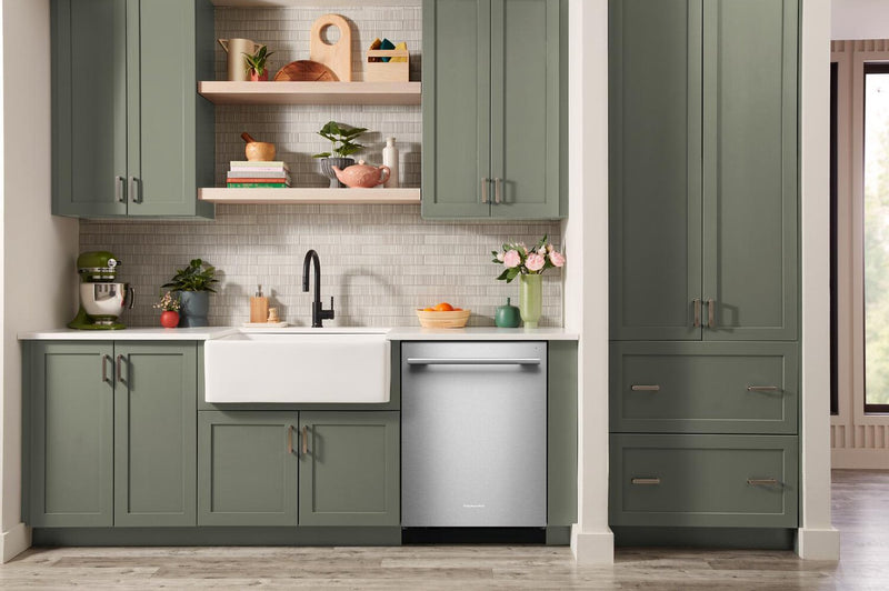 KitchenAid 24\" 44 dBA Dishwasher with 360° Max Jets™ Third Rack - PrintShield Stainless - KDTS724SPS