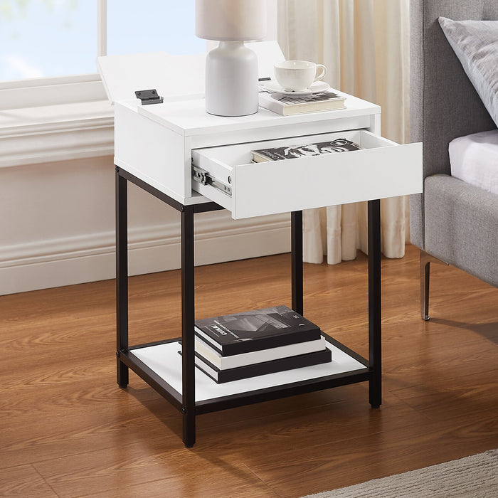 Akio Nightstand - White