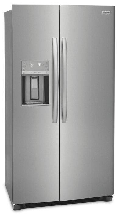 Frigidaire Gallery 36.1\" 22.3 Cu. Ft. Counter-Depth Side-by-Side Refrigerator - Smudge-Proof® Stainl… 
