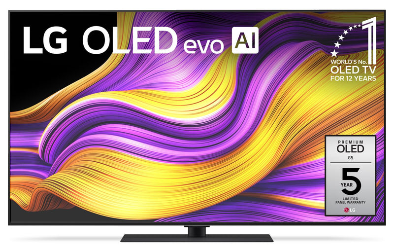 LG 55\" G5 4K OLED evo AI Smart TV with Base