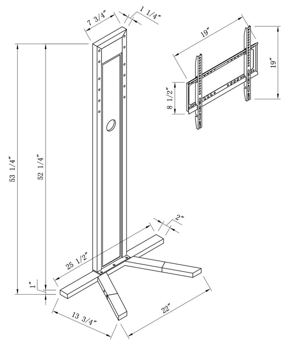 TV Stand with Mount for 40”- 80” TVs