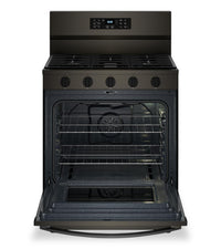 Whirlpool 5 Cu. Ft. Gas Range with Air Fry and Self-Clean - Black Stainless Steel - WFGS5030RV 