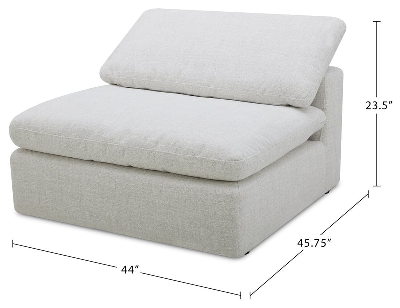 Sky Modular 6-Piece Fabric Power Reclining Sectional with Console and Feather Down Cushions - Nathan Wheat