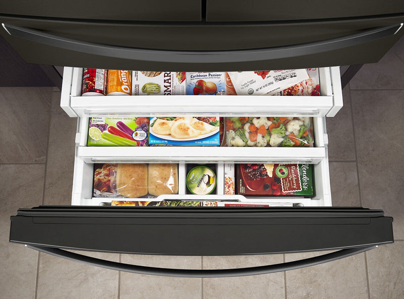 Whirlpool 26 Cu. Ft. 4-Door Refrigerator with Prep and Store Bins - WRMF7736PV