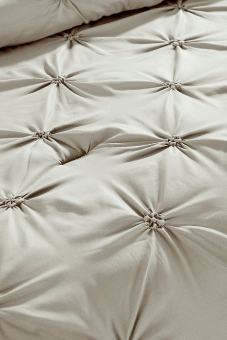 Gardenia Wynd 3-Piece King Comforter Set - Oatmeal