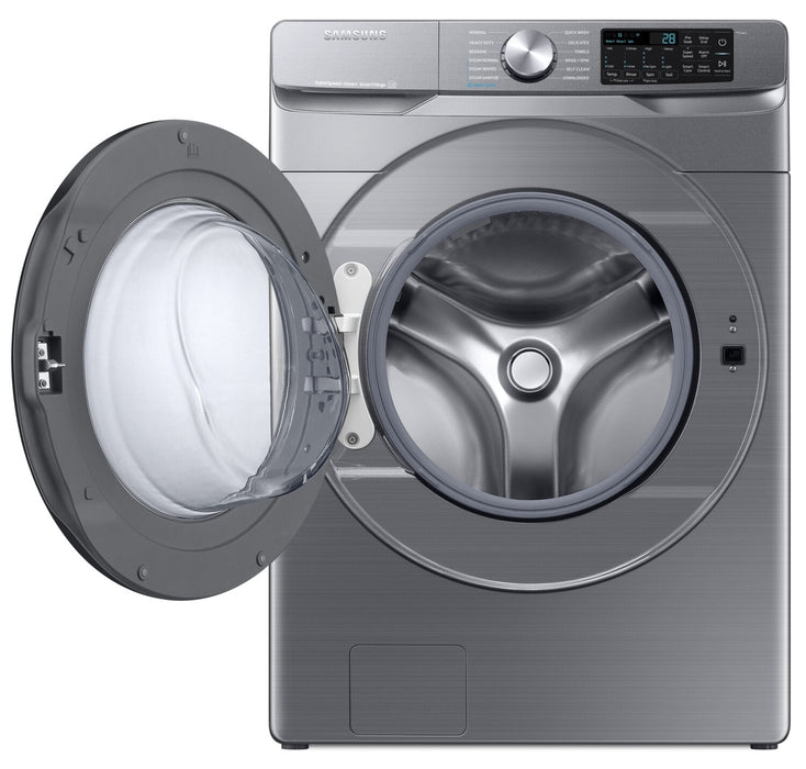 Samsung 5.2 Cu. Ft. Front-Load Steam Washer - Grey - Stackable - WF45B6300AP/US 