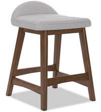 Jovi Counter-Height Stool with Linen-Look Fabric, 24