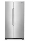 Maytag 36\" 25 Cu. Ft. Side-by-Side Refrigerator - Fingerprint Resistant Stainless Steel - MSS25N4MKZ 