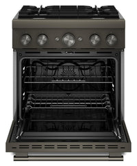 KitchenAid 4.1 Cu. Ft. Dual Fuel Range with No Preheat Air Fry Mode – Black Ore - KFDS930SBE