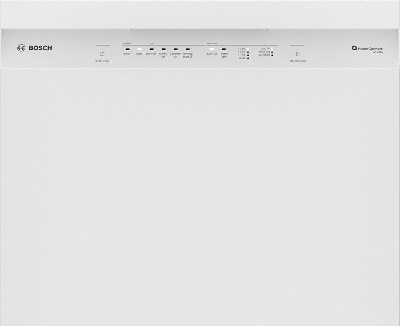 Bosch 100 Series 24\" 48 dBA Smart Dishwasher with PrecisionWash® - White - SHE41CM2N 