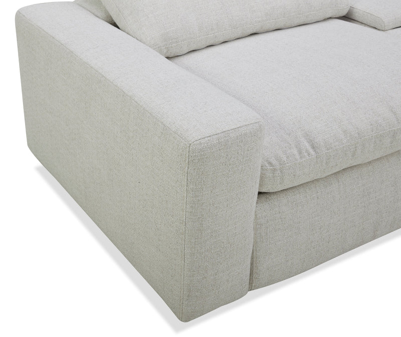 Sky Modular 6-Piece Fabric Power Reclining Sectional with Reclining Armless Chair - Nathan Wheat