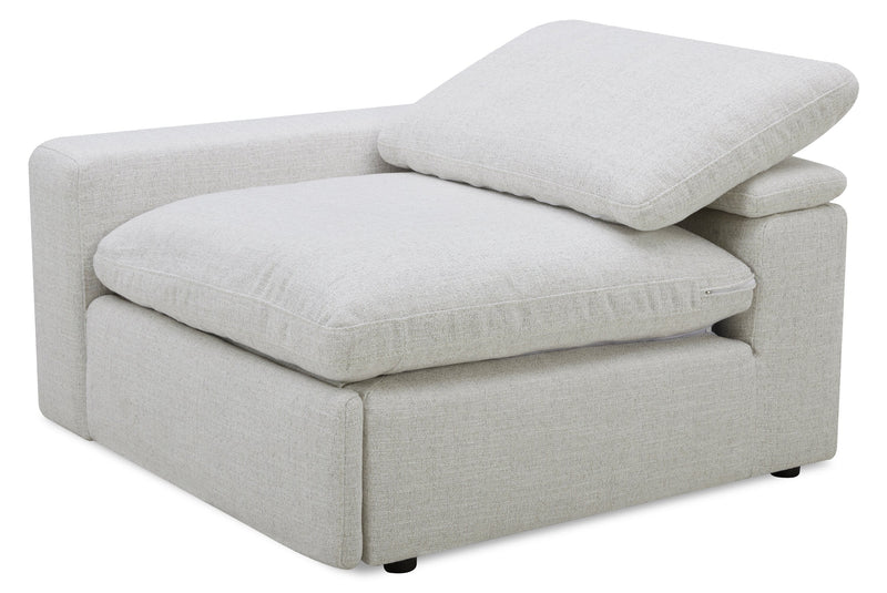 Sky Modular 6-Piece Fabric Power Reclining Sectional with Reclining Armless Chair - Nathan Wheat