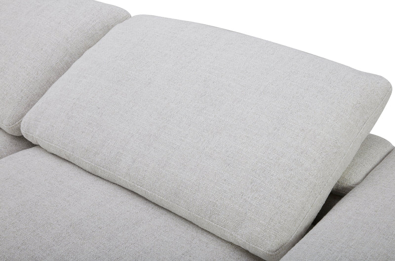 Sky Modular 6-Piece Fabric Power Reclining Sectional with Reclining Armless Chair - Nathan Wheat