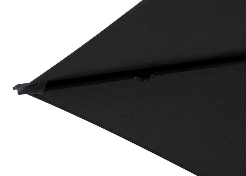 Solar Cantilevered Patio Umbrella with 4-Piece Base