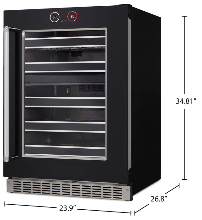 Silhouette Reserve 23.9\" 5 Cu. Ft. Single-Door Wine Cooler - Black - SRVWC050R