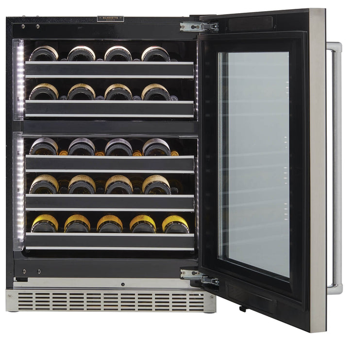 Silhouette Reserve 23.9\" 5 Cu. Ft. Single-Door Wine Cooler - Black - SRVWC050R