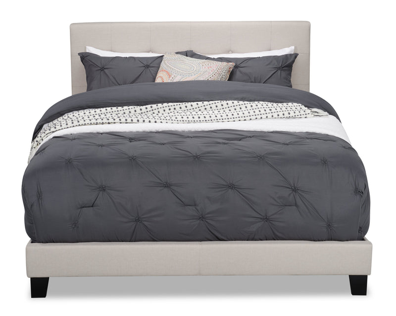 Tara Queen Bed - Beige