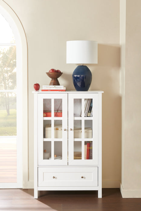 Tessa 31.5\" Storage Accent Cabinet – White 