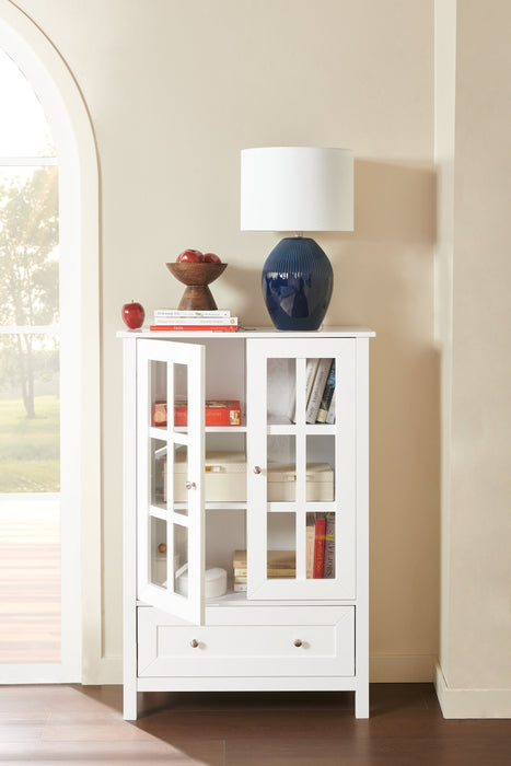 Tessa 31.5\" Storage Accent Cabinet – White 