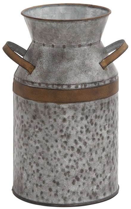 Metal Galvanized Milk Can – 8\" x 12\"