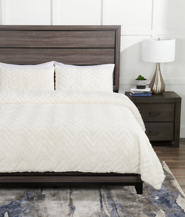 Tilda 3-Piece Full/Queen Comforter Set - White 