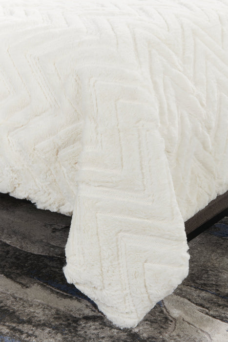 Tilda 3-Piece Full/Queen Comforter Set - White 