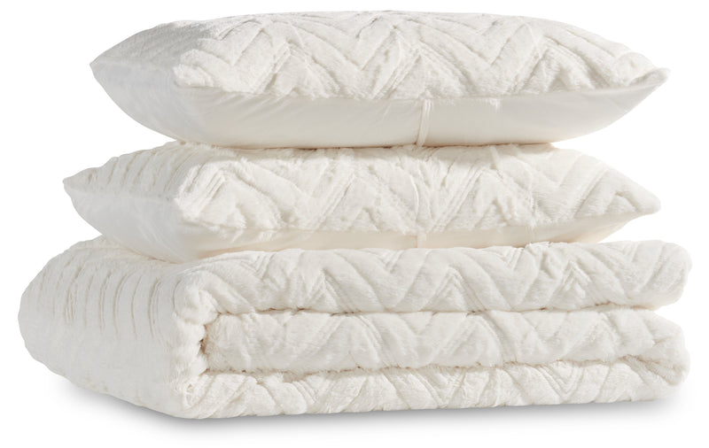 Tilda 3-Piece King Comforter Set - White  